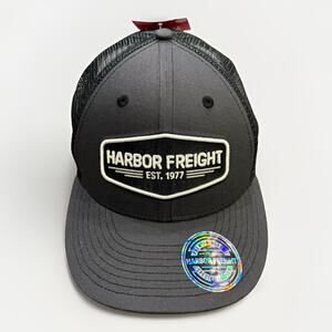 Harbor Freight Mens Special Edition Charcoal Gray Adjustable Snapback Hat NWT